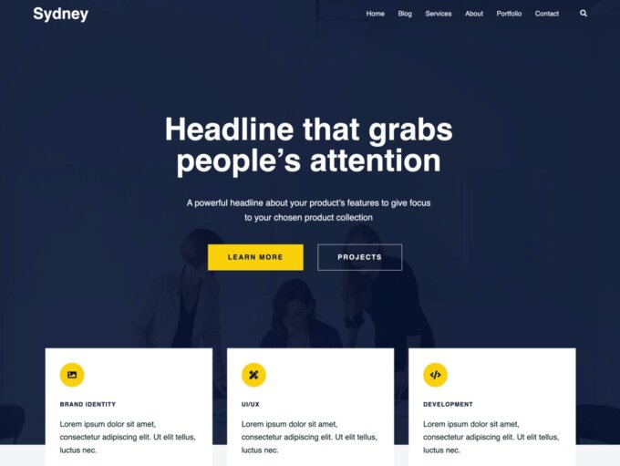 Sydney is one of the fastest WordPress themes